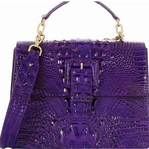 COPY Brahmin Royal Purple Hallie Satchel Bag NWT